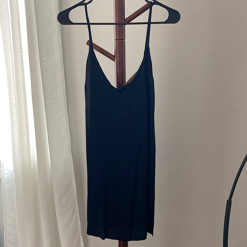 Reformation black mini Marlowe dress